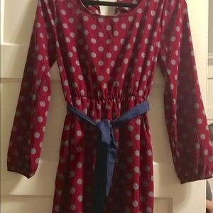 Polka dot dress by Everly from Modcloth.